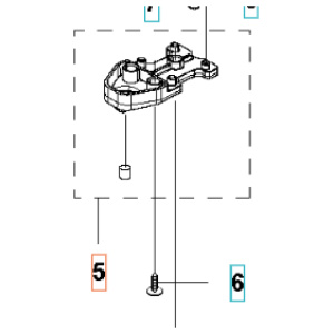 Kollisionssensor magnet med holder og ledning